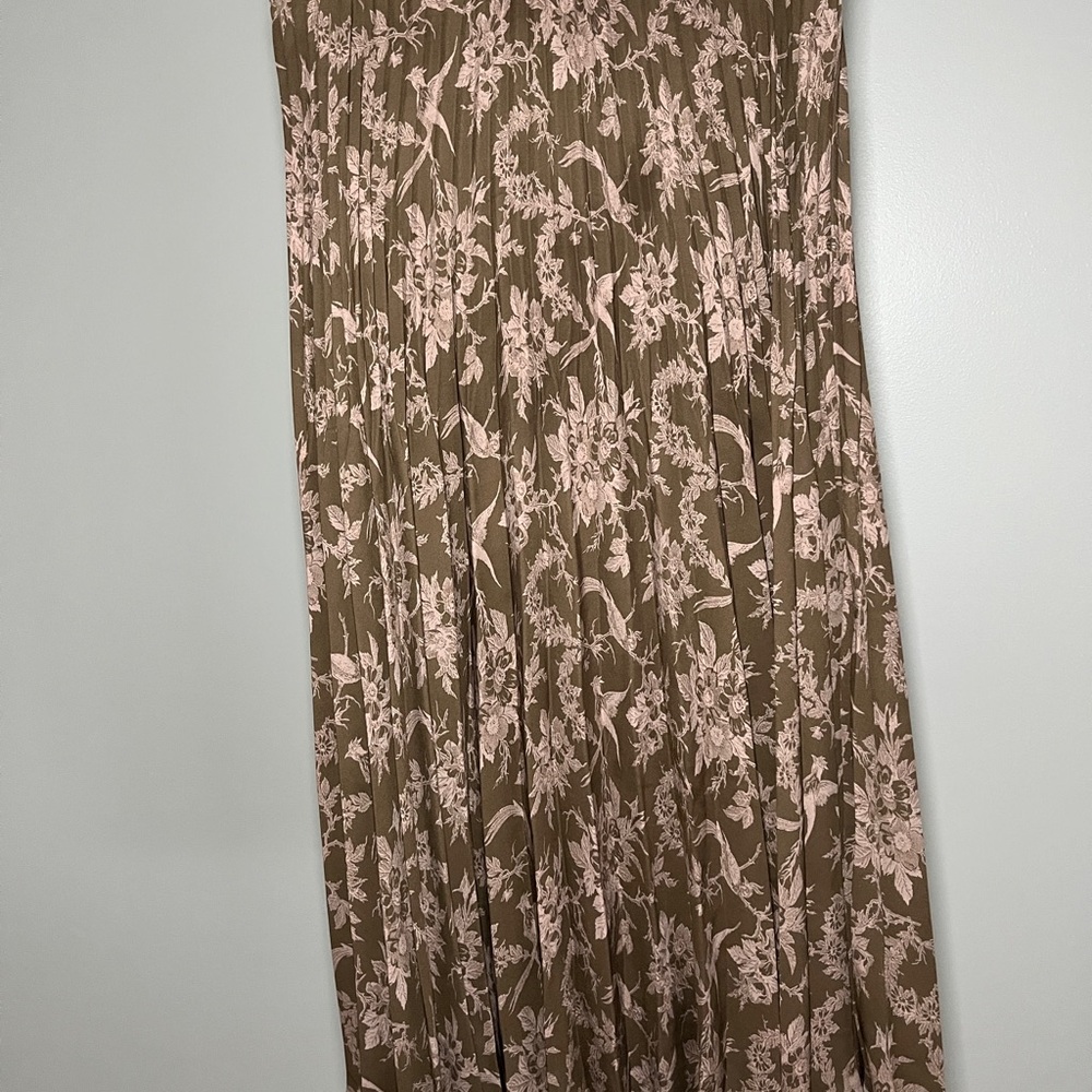 Nordstrom Toile-print pleated midi skirt